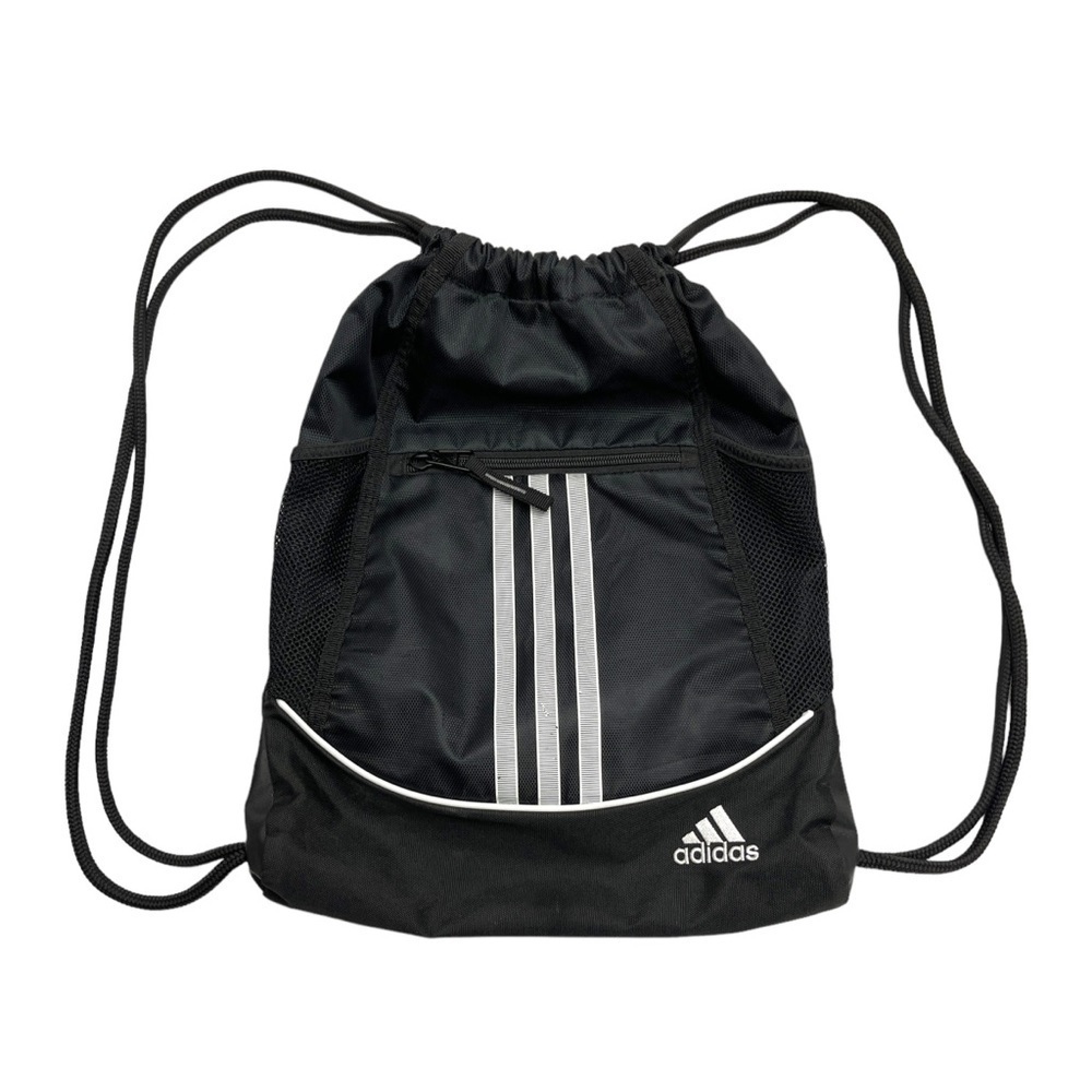 Adidas backpack Lightning Sacpack black draw cord gym bag daypack travel bag